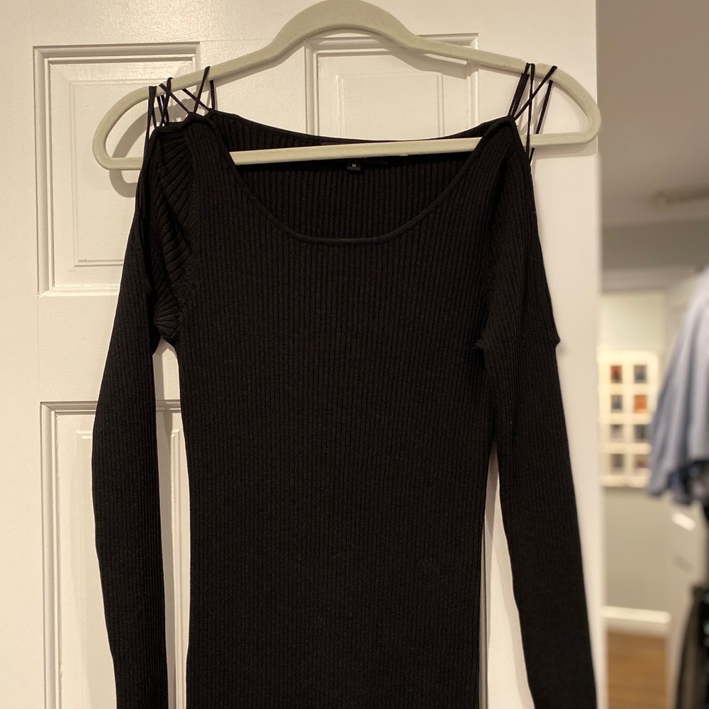Luxury Central Park west black long sleeve women’s top